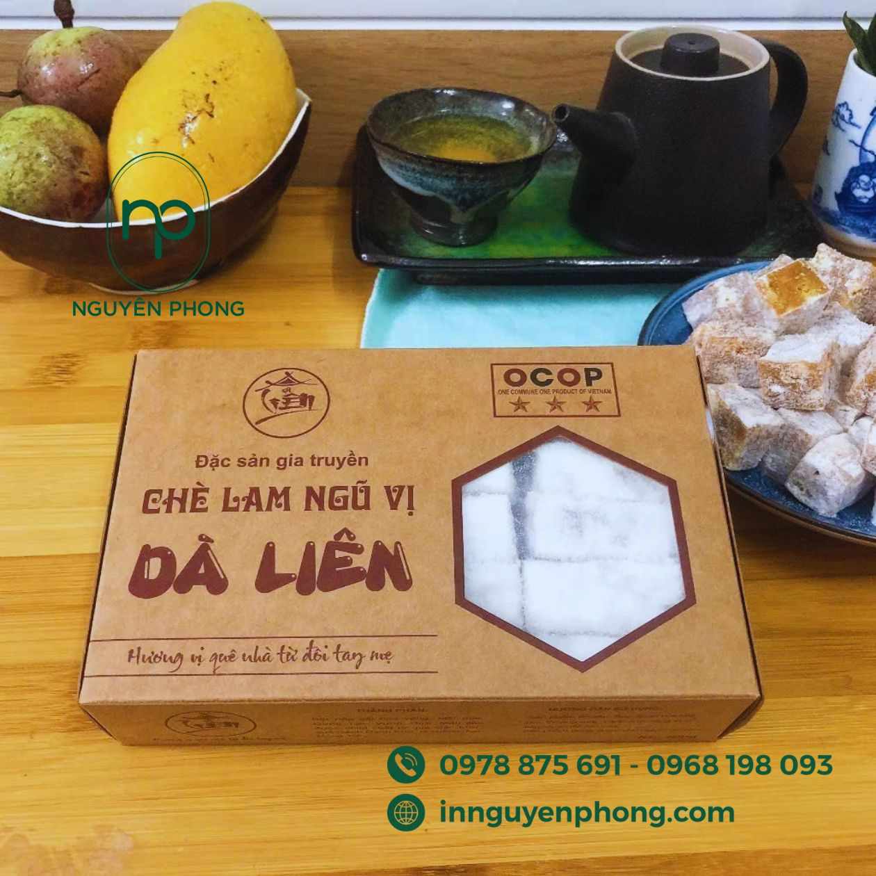 in hộp giấy dựng chè lam